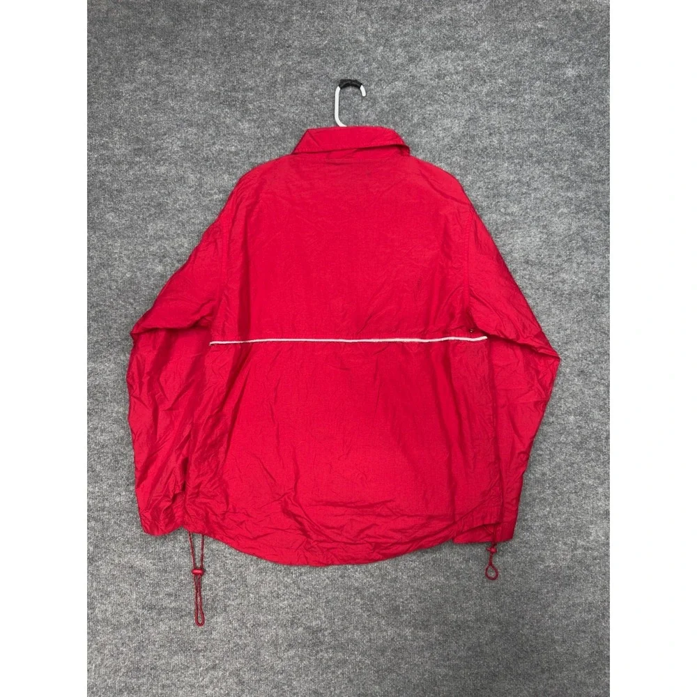 Dickies Red Zip Front Windbreaker Jacket Medium Nylon Workwear‎